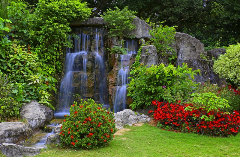 Garden Waterfall Installation in Honolulu, HI